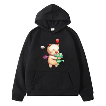 Παιχνίδι Final Fantasy Moogles Cat Hoodie Φθινόπωρο Χειμώνας Άνετο φούτερ Sudadera Μακρυμάνικο πουλόβερ για αγόρια και κορίτσια Kawaii