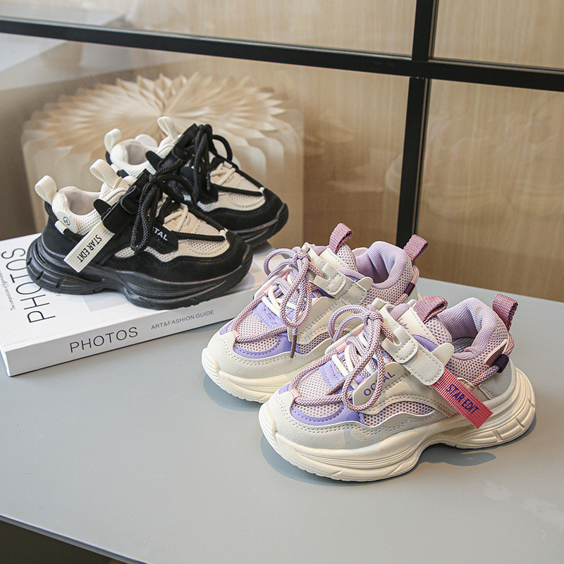 Chic svakodnevne cipele Child Fun Side s najlonskim remenom Dječje tenisice Dječaci Djevojčice Udobne debele podnice Studentske cipele G08201