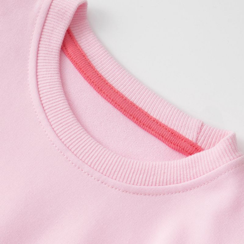 Odjeća za jesen i proljeće 2023. Ružičasta majica za djevojčice Prekrasne majice sa zečevima iz crtića Mekana i udobna odjeća za djecu 2-8 godina