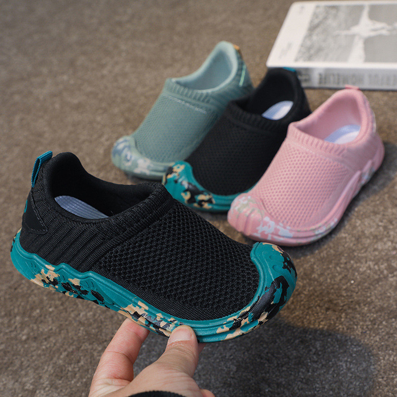 Dječja sportska obuća Školske tenisice za trčanje za studente 2023 Ležerna pletena tkanina Udobni mekani potplat Tenisice za dječake i djevojčice G01144