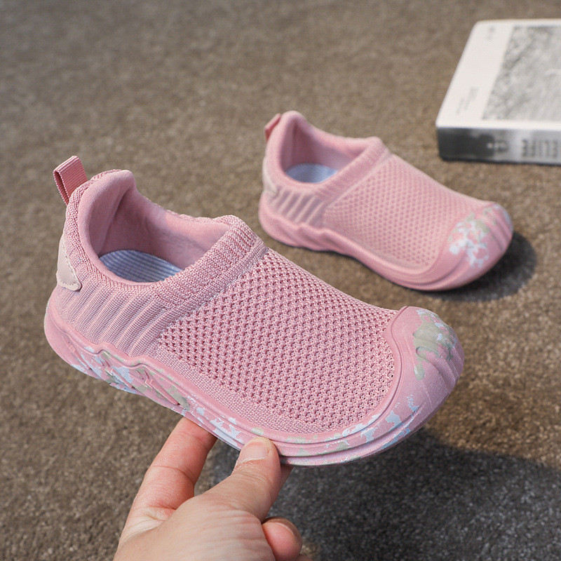 Dječja sportska obuća Školske tenisice za trčanje za studente 2023 Ležerna pletena tkanina Udobni mekani potplat Tenisice za dječake i djevojčice G01144