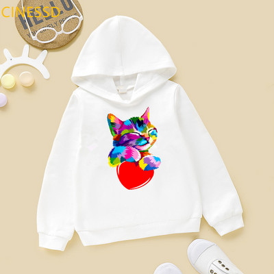 Μόδα rainbow love likee φούτερ και hoodie LGBT φούτερ φθινόπωρο χειμώνα παιδιά παιδιά χοντρά ρούχα με κουκούλα αγόρια κορίτσια