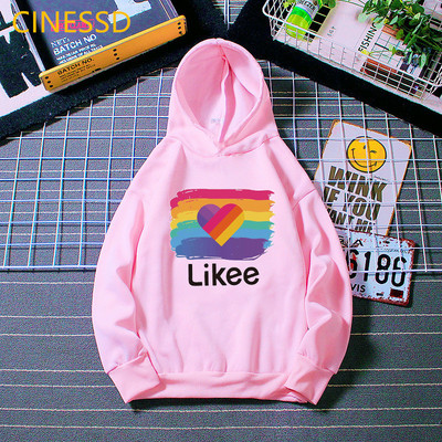 Μόδα rainbow love likee φούτερ και hoodie LGBT φούτερ φθινόπωρο χειμώνα παιδιά παιδιά χοντρά ρούχα με κουκούλα αγόρια κορίτσια