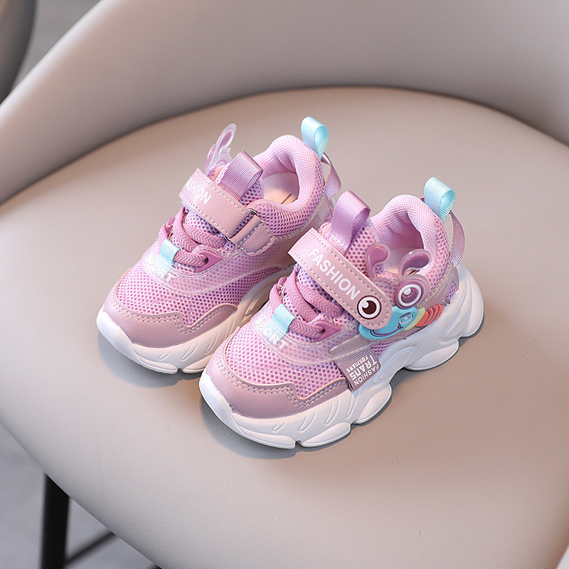Ružičaste dječje cipele iz djetinjstva, crtane životinje, djevojčice, plave debele tenisice za dječake, bez mirisa, nove tenisice za trčanje za malu djecu F01241