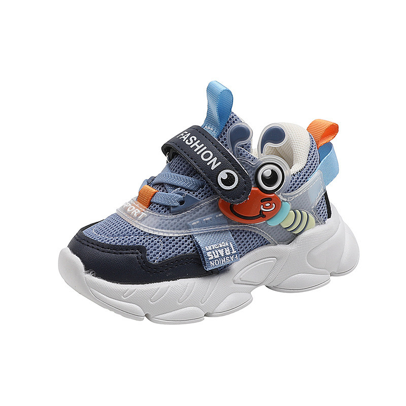 Ružičaste dječje cipele iz djetinjstva, crtane životinje, djevojčice, plave debele tenisice za dječake, bez mirisa, nove tenisice za trčanje za malu djecu F01241