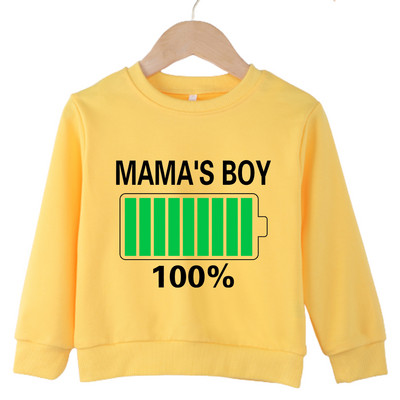 Sweatshirts bez kapuljače u Y2K stilu, za bebe, djevojčice i dječake, udoban visokokvalitetni žuti džemper s okruglim izrezom, moderan stil za vanjske prilike, univerzalni žuti pulover