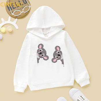 Χαριτωμένο Koala Animal Print Hoody Harajuku Kawaii Παιδικά Ρούχα Υψηλής ποιότητας Χριστουγεννιάτικο Δώρο για Παιδικά Ρούχα Φούτερ μπλουζάκια