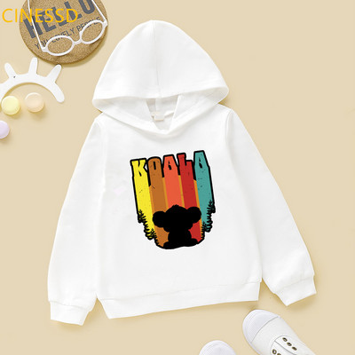 Χαριτωμένο Koala Animal Print Hoody Harajuku Kawaii Παιδικά Ρούχα Υψηλής ποιότητας Χριστουγεννιάτικο Δώρο για Παιδικά Ρούχα Φούτερ μπλουζάκια