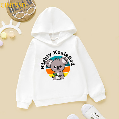 Χαριτωμένο Koala Animal Print Hoody Harajuku Kawaii Παιδικά Ρούχα Υψηλής ποιότητας Χριστουγεννιάτικο Δώρο για Παιδικά Ρούχα Φούτερ μπλουζάκια
