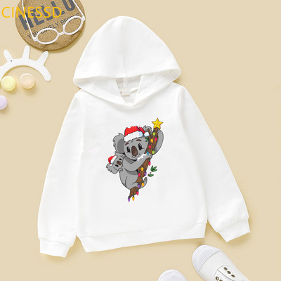 Χαριτωμένο Koala Animal Print Hoody Harajuku Kawaii Παιδικά Ρούχα Υψηλής ποιότητας Χριστουγεννιάτικο Δώρο για Παιδικά Ρούχα Φούτερ μπλουζάκια
