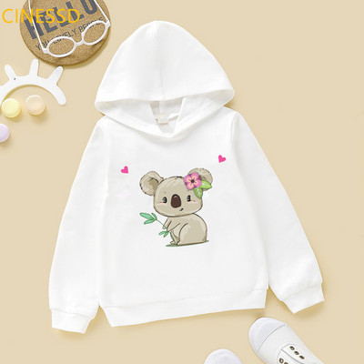 Χαριτωμένο Koala Animal Print Hoody Harajuku Kawaii Παιδικά Ρούχα Υψηλής ποιότητας Χριστουγεννιάτικο Δώρο για Παιδικά Ρούχα Φούτερ μπλουζάκια