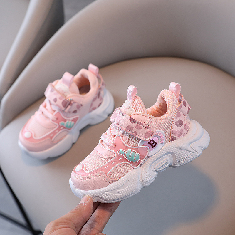 Lagane zdepaste tenisice za djevojčice 2023. Proljeće Jesen Prozračne tenisice za trčanje Djevojka Slatka obuća za planinarenje G03214