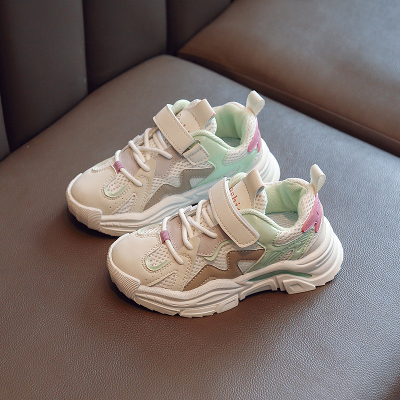 Modne cipele za 2023. Dječje debele tenisice Mrežaste lagane trendi cipele za slobodno vrijeme Neklizajuće tenisice Sportske tenisice za djevojčice G08014