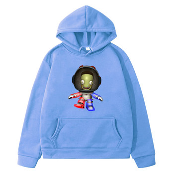 Kerbal Space Program Hoodie Kawaii Φούτερ για αγόρια και κορίτσια με μακρυμάνικο, άνετα μαλακά μπλουζάκια με κουκούλα για παιδιά