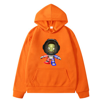 Kerbal Space Program Hoodie Kawaii Φούτερ για αγόρια και κορίτσια με μακρυμάνικο, άνετα μαλακά μπλουζάκια με κουκούλα για παιδιά