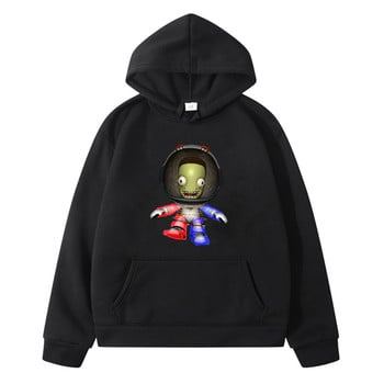 Kerbal Space Program Hoodie Kawaii Φούτερ για αγόρια και κορίτσια με μακρυμάνικο, άνετα μαλακά μπλουζάκια με κουκούλα για παιδιά