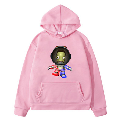 Kerbal Space Program Hoodie Kawaii Φούτερ για αγόρια και κορίτσια με μακρυμάνικο, άνετα μαλακά μπλουζάκια με κουκούλα για παιδιά