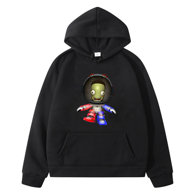 Dukserica s kapuljačom Kerbal Space Program Kawaii, majica s kapuljačom za dječake i djevojčice, dugih rukava, udobna, mekana, dječja majica s kapuljačom