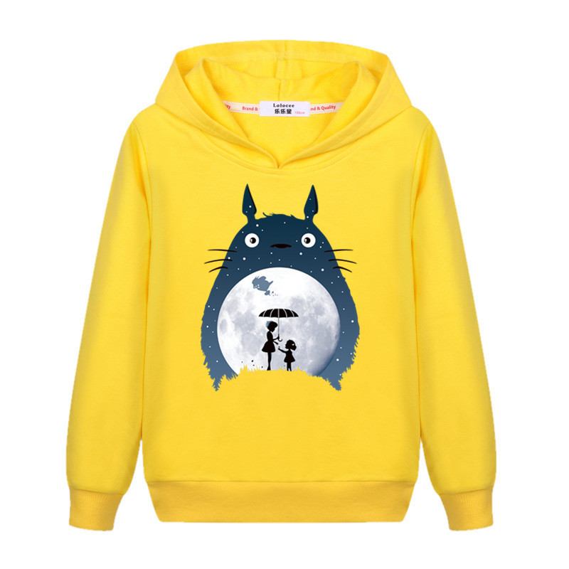 Aimi Lakana Dječja studentska majica s kratkim rukavima Totoro Pulover s crtićima Djevojčica Proljeće Jesen Hoodie Pamučna odjeća