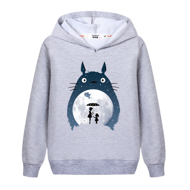 Aimi Lakana Dječja studentska majica s kratkim rukavima Totoro Pulover s crtićima Djevojčica Proljeće Jesen Hoodie Pamučna odjeća