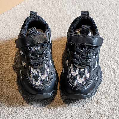 Νέα Spring Boy Casual Sneakers Fashion Houndstooth Running Sport Shoes Κοριτσίστικα παπούτσια τένις χοντρά αθλητικά παπούτσια Jogging Trainers F11284