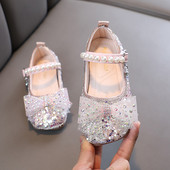 Παπούτσια Bling Bow Κοριτσίστικα Παπούτσια Πριγκίπισσας Νέο πάρτι Γάμος Παπούτσια Παράσταση χορού Άνοιξη Φθινόπωρο Νέα Flats Παιδικά Παπούτσια H992