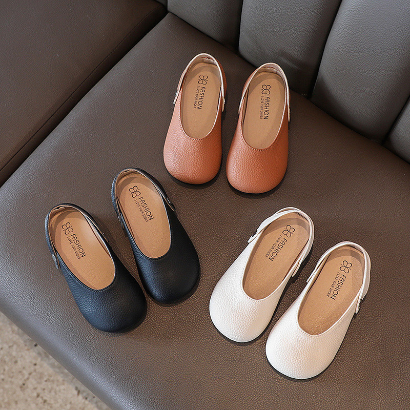 Nova cipela za djevojčice Proljeće Jesen Slatka cipela za princezu s četvrtastom glavom Plitki mekani potplat Dječja cipela Protuklizna kožna cipela Cipele Mary Jane