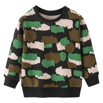 Jumping Meters New Arrival Yellow Boys Sweatshirts Cars Print Cartoon Βρεφικά βαμβακερά ρούχα Φθινόπωρο Άνοιξη Παιδικά Φούτερ πουκάμισα