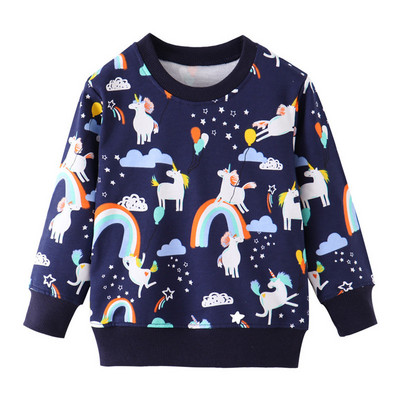 Jumping Meters New Arrival Yellow Boys Sweatshirts Cars Print Cartoon Βρεφικά βαμβακερά ρούχα Φθινόπωρο Άνοιξη Παιδικά Φούτερ πουκάμισα