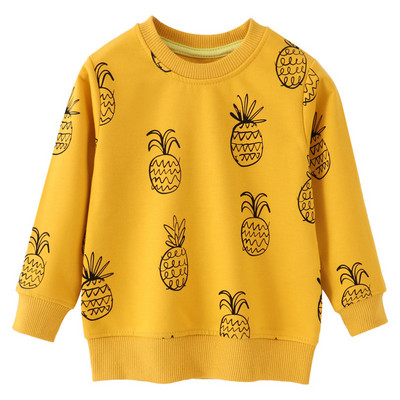 Jumping Meters New Arrival Yellow Boys Sweatshirts Cars Print Cartoon Βρεφικά βαμβακερά ρούχα Φθινόπωρο Άνοιξη Παιδικά Φούτερ πουκάμισα
