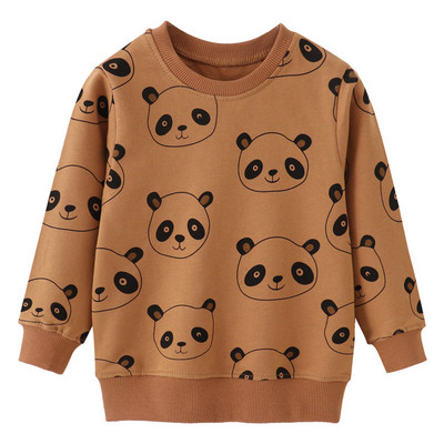 Jumping Meters New Arrival Yellow Boys Sweatshirts Cars Print Cartoon Βρεφικά βαμβακερά ρούχα Φθινόπωρο Άνοιξη Παιδικά Φούτερ πουκάμισα