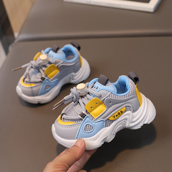 Бебешки обувки за момче Дишащи детски маратонки Ежедневни обувки за момичета Маратонки Малки бебета Есенни училищни маратонки Комфорт G07101