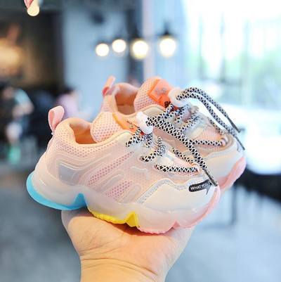 Baby Led Light Up Παπούτσια για κορίτσια Αναπνεύσιμα Λαμπερά Αθλητικά Παπούτσια Αγόρια Αντιολισθητικά Αθλητικά Παπούτσια Παιδικά Φωτεινή Casual Παπούτσια