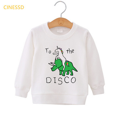 Harajuku Kawaii Cartoon Rainbow Unicorn Print Αστείο παιδικό φούτερ Λευκό Ροζ Κίτρινο Αγόρια Ρούχα Κοριτσίστικα Πουλόβερ με κουκούλα