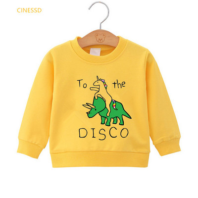 Harajuku Kawaii Cartoon Rainbow Unicorn Print Αστείο παιδικό φούτερ Λευκό Ροζ Κίτρινο Αγόρια Ρούχα Κοριτσίστικα Πουλόβερ με κουκούλα