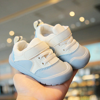 Бебешки обувки за ходене Момче и момиче Меки подметки Противоплъзгащи се Детски ежедневни маратонки Мрежести дишащи бебешки обувки Бебешки аксесоари
