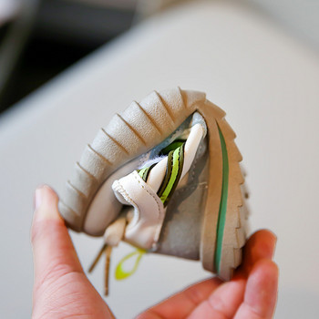 Детски обувки Пролетни шевове Плоски дишащи модни маратонки с връзки Момчета Удобни спортни маратонки за бягане на открито Момичета G02201