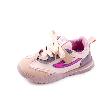Детски обувки Пролетни шевове Плоски дишащи модни маратонки с връзки Момчета Удобни спортни маратонки за бягане на открито Момичета G02201