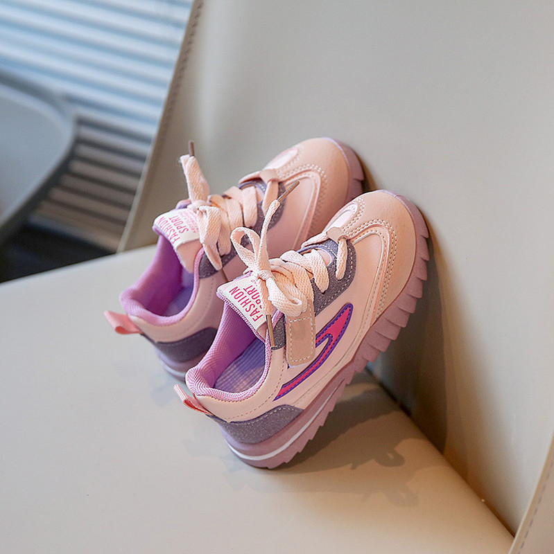 Dječja obuća Proljetni šavovi Ravne prozračne modne tenisice na vezanje Dječaci Udobne sportske tenisice za trčanje na otvorenom Djevojčice G02201