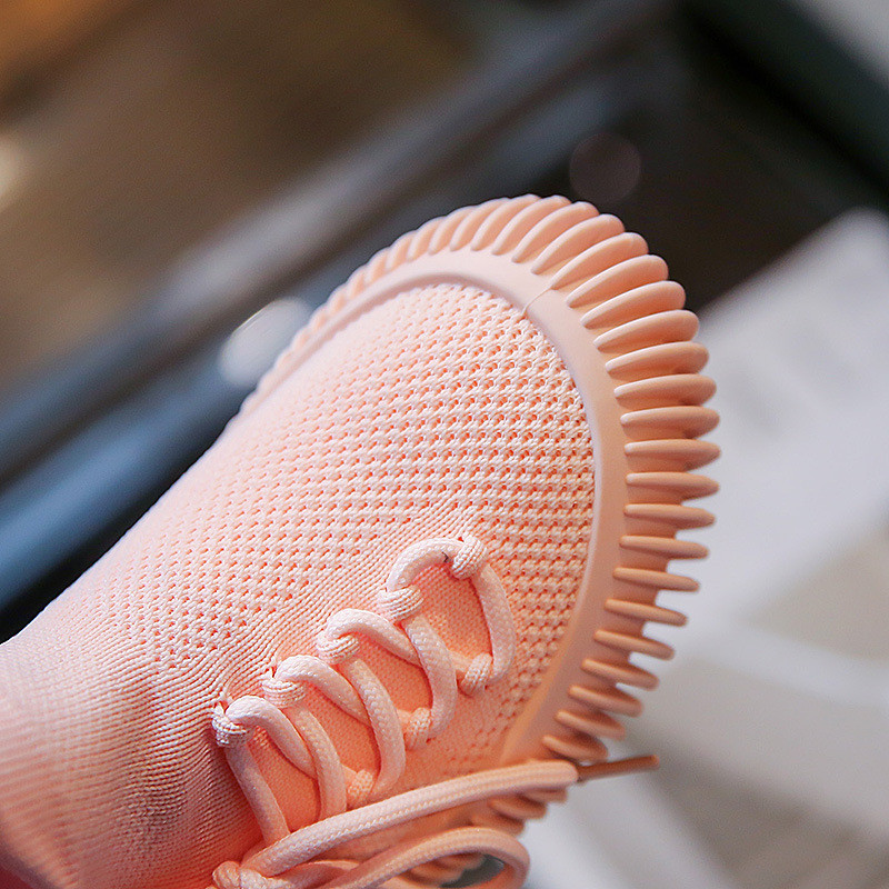 Modne tenisice za trčanje s čvorom Prozračne tenisice za dječake Udobne tenisice za ležernu upotrebu Ravne cipele za trčanje na otvorenom Sportske cipele za djevojčice G01184