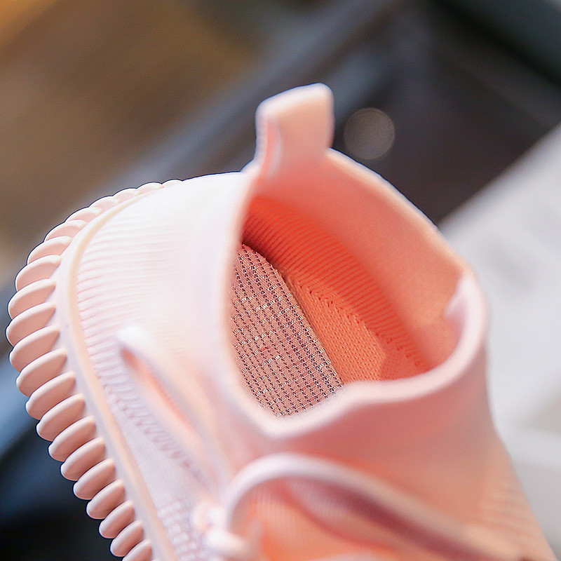 Modne tenisice za trčanje s čvorom Prozračne tenisice za dječake Udobne tenisice za ležernu upotrebu Ravne cipele za trčanje na otvorenom Sportske cipele za djevojčice G01184