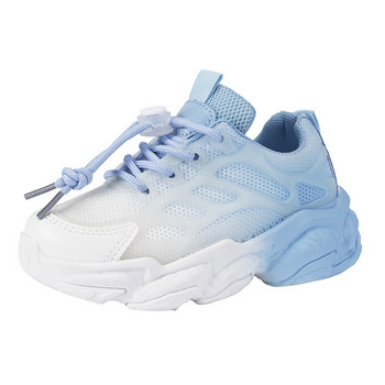 2023 Пролетна тенденция Обувки за деца Маратонки Ежедневни маратонки с широки връзки Мрежести обувки за тийнейджъри Момичета G08095