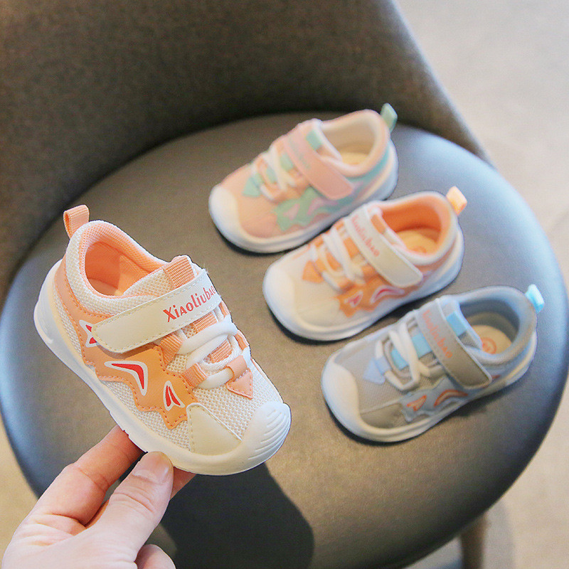 Dječja obuća Dvostruka mrežasta prozračna dječja ležerna sportska obuća Mekani potplat Zaštita stopala Protuklizna obuća za hodanje za bebe