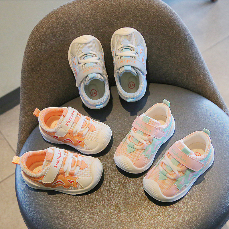 Dječja obuća Dvostruka mrežasta prozračna dječja ležerna sportska obuća Mekani potplat Zaštita stopala Protuklizna obuća za hodanje za bebe