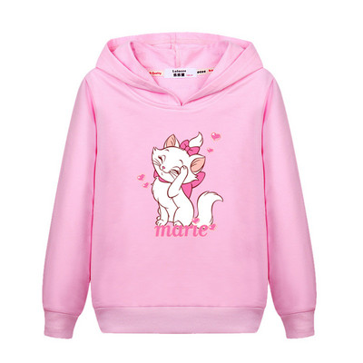 Aimi Lakana Cute Cat Graphic Hoodies Μικρό Κοριτσάκι Μακρυμάνικο Παλτό Φθινοπωρινό βαμβακερό Φούτερ Παιδικά Ρούχα κινουμένων σχεδίων 3-14Τ