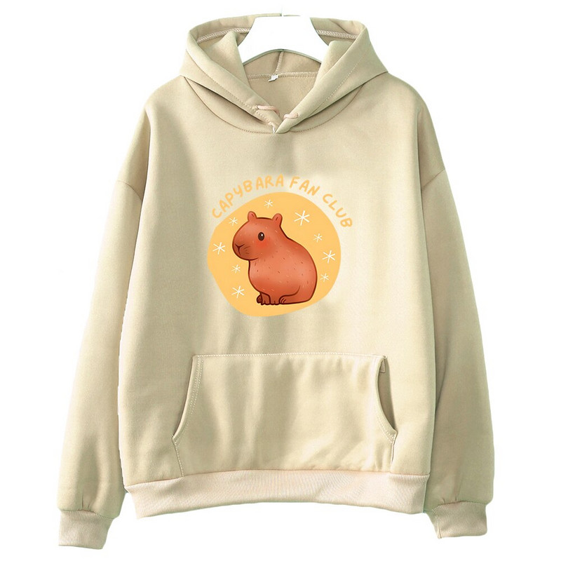 Capybaras Fan Club Lovers Hoodies Dukserica sa slatkim životinjskim printom Jesenska majica za dječake i djevojčice Unisex Ležerna široka odjeća za par Dječji gornji dio