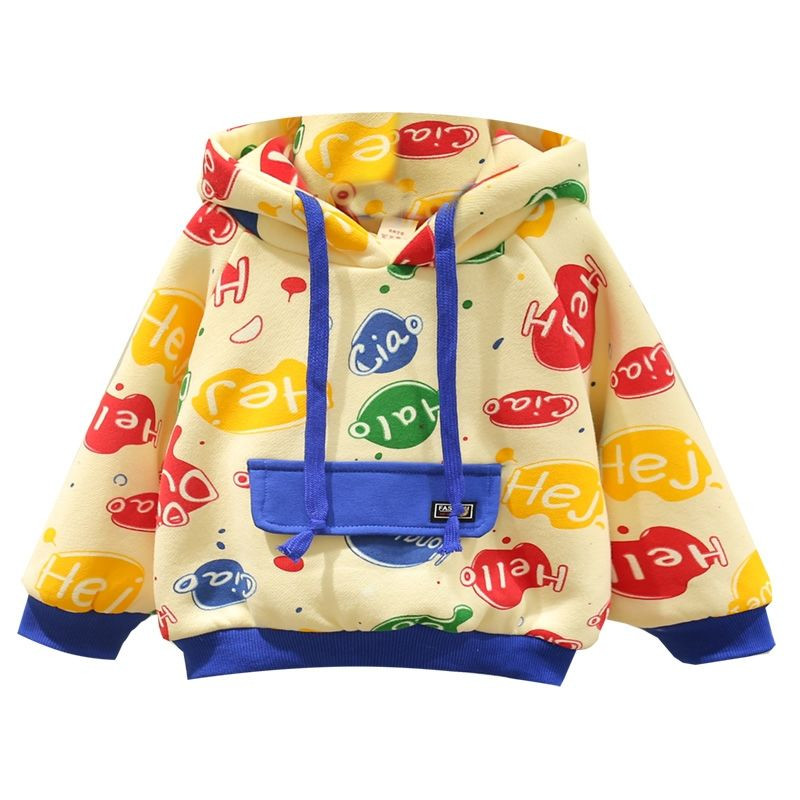 Jesen Zima Dječje majice s kapuljačom First I Need Coffee Letter Sweatshirt dugih rukava Pulover s dolčevitom od flisa za djevojčice