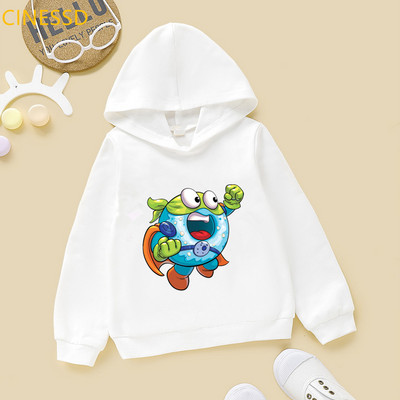Αστεία παιδικά ρούχα Super Zings Serie Love Cartoon Print Hoodie για κορίτσια/αγόρια Harajuku Kawaii παιδικά ρούχα Φούτερ μπλούζες