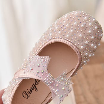 Νέα κοριτσίστικα παπούτσια Princess single Pearl Shallow Παιδικά Flat Shose Παιδικά Παπούτσια με παπιγιόν 2022 Άνοιξη Φθινόπωρο B207