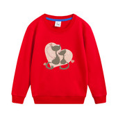 Aimi Lakana Παιδικό μακρυμάνικο πουλόβερ Love Cat Design Ρούχα Βρεφικά κορίτσια Βαμβακερά φούτερ Φορέματα κινουμένων σχεδίων